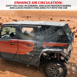 SAUTVS Rear Window Molle Panels for Polaris XPEDITION ADV/ ADV5 2024+, Aluminum Molle Panels of Rear Side Windows for Polaris XPEDITION ADV/ ADV5 2024+ Accessories (One Pair)