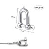 Pack of 10 M6 Shackles Stainless Steel 304 Anchor Shackles