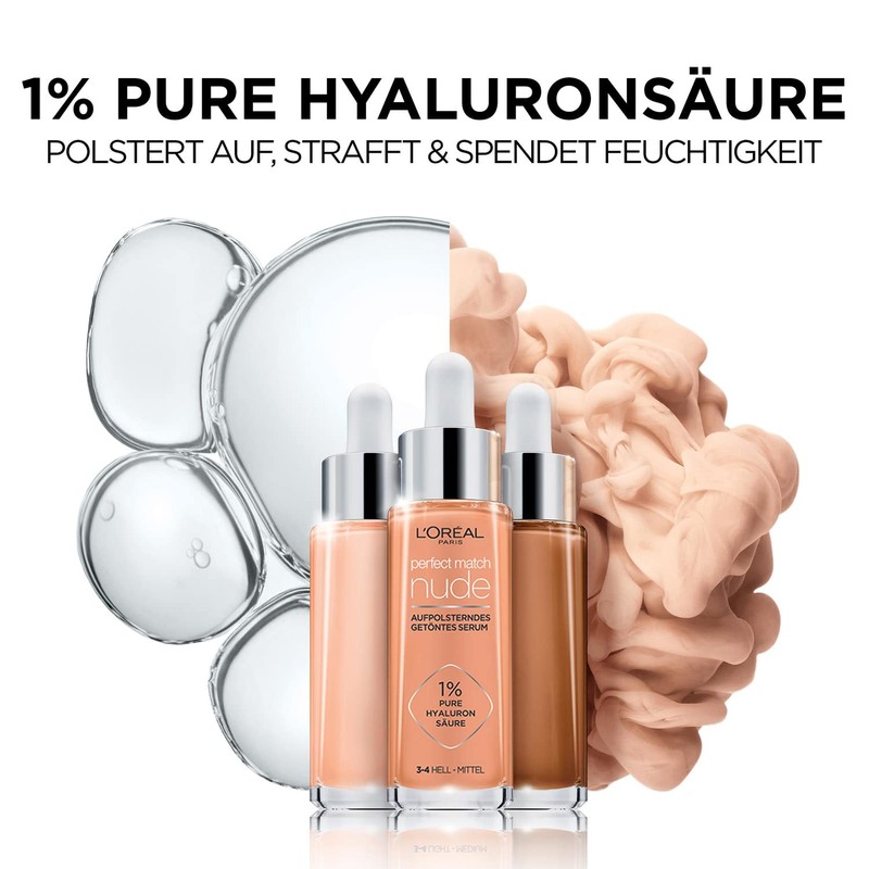 L'Oréal Paris Tinted Serum Nourishing Liquid Foundation with Hyaluronic Acid