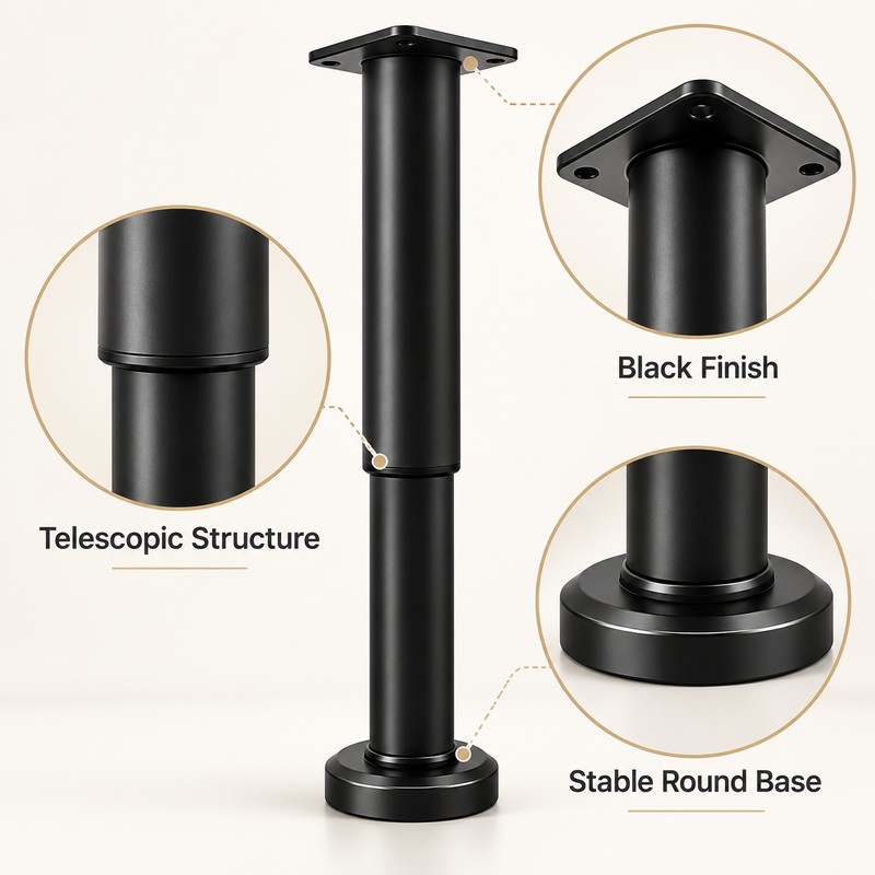 Adjustable Furniture Support Legs for Beds, Sofas & Tables –
