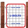 Dailydanny J-Bolt Post Hinge with 5/8" Hinge Pin Galvanized Post