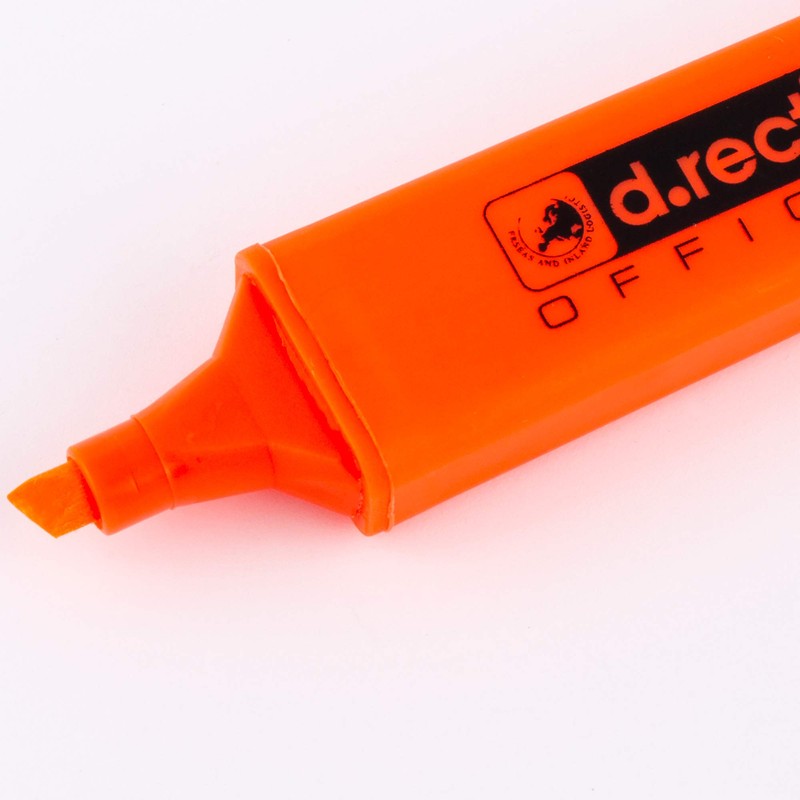 D.RECT 1127 Set of 4 Fluo Highlighters with Bevel Chisel
