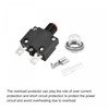 sourcing map Circuit Overload Protector Kit 15A AC125/250V DC32V Push