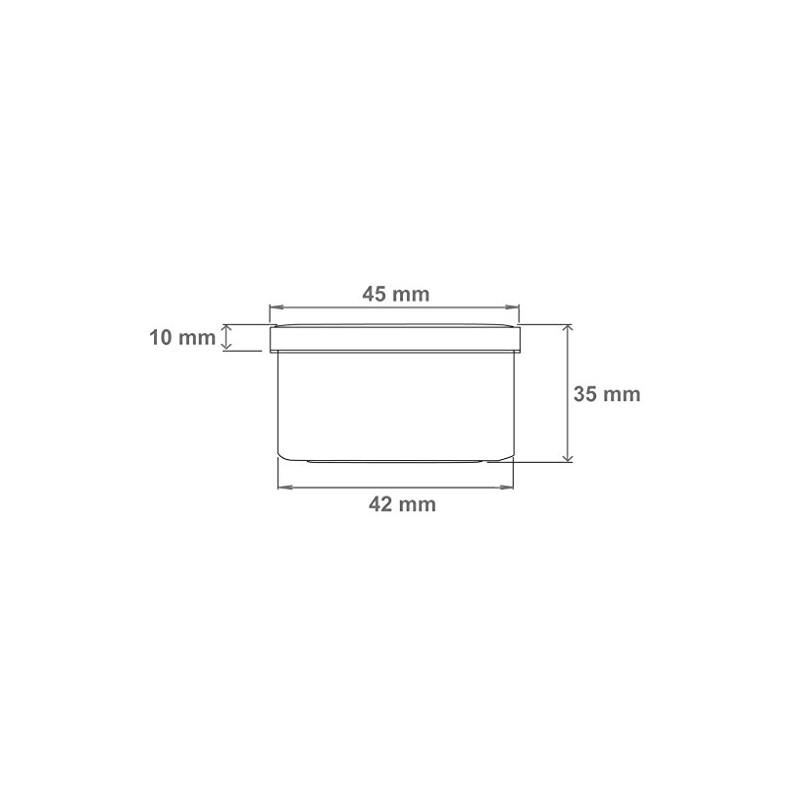 30 ointment containers, cream containers, flat ointment jar, 35 ml