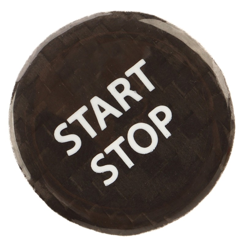 Push Start Button Cover Carbon Fiber Ignition Switch Button Cover