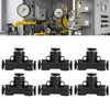 10pcs Pneumatic Tube Fitting Durable PVC Stable Sealing Corrosion Resistance