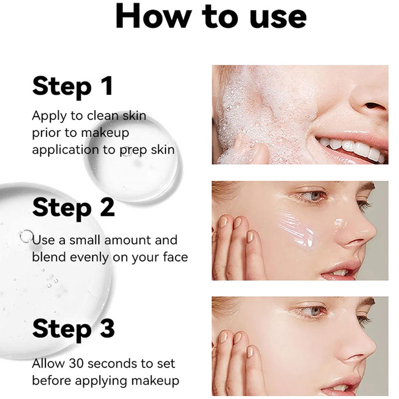 Face Primer Makeup, Hydrating Pore Minimizer Makeup Primer Under Foundation,
