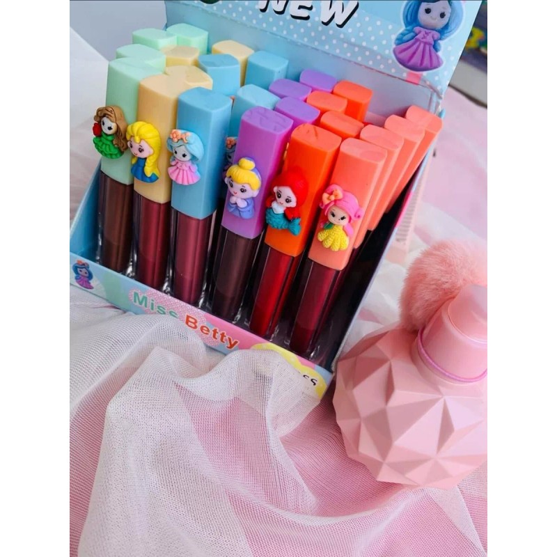 Miss Bett Set De 6 Labiales Mate Líquido Indeleble Princesa