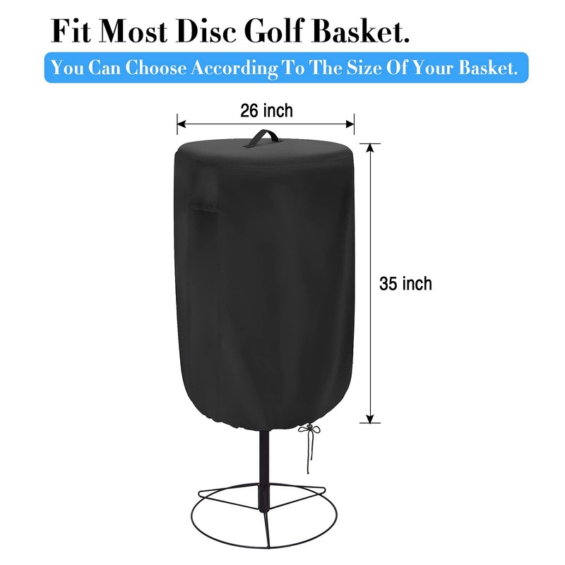 Ligebul Disc Golf Basket Cover,Universal Golf Discs Baskets Cover Waterproof
