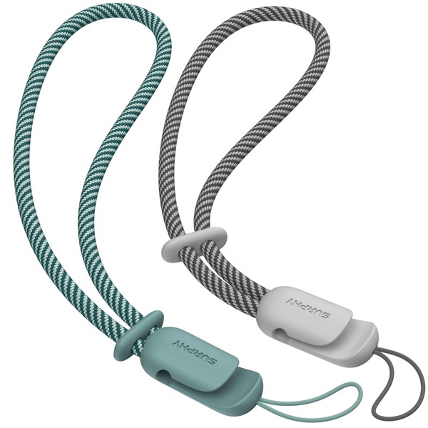 SURPHY 2 Stück Handykette Universal, Verstellbares Handy Handschlaufe Handyanhänger Trageband