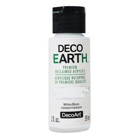 DecoArt DecoEarth Premium Reclaimed Acrylic Paint - White, 2 oz