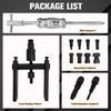 FITHOIST 12Pcs Motorcycle Blind Hole Bearing Puller Kit,Slide Hammer Puller