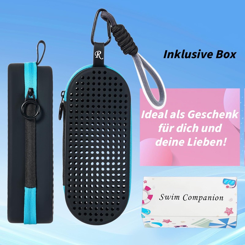 Uarekididol Swimming Goggles Case, Breathable Glasses Case with Drainage Holes