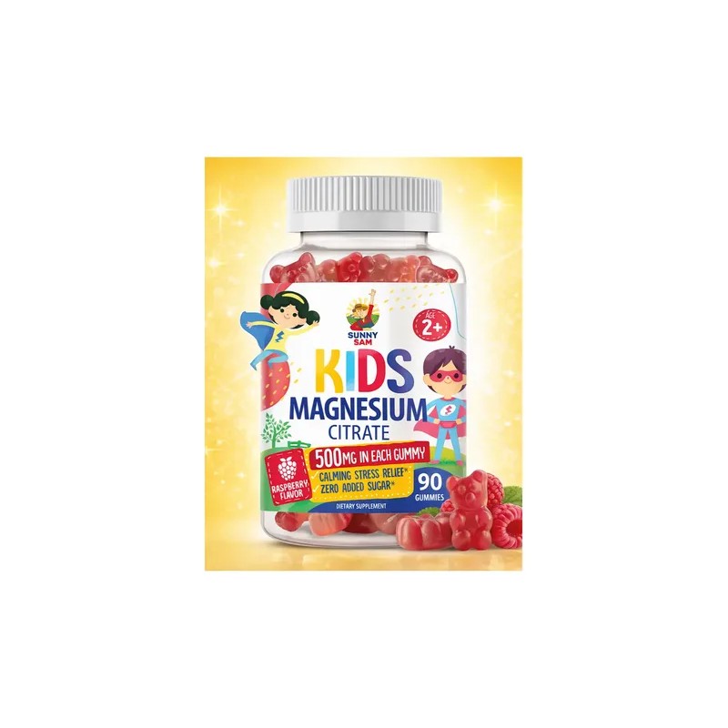 Citrato De Magnesio Para Niños 500 Mg 90 Gomitas Hecho