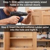 10 Pcs Glass Table Top Bumpers Clear Silicone, Patio Table