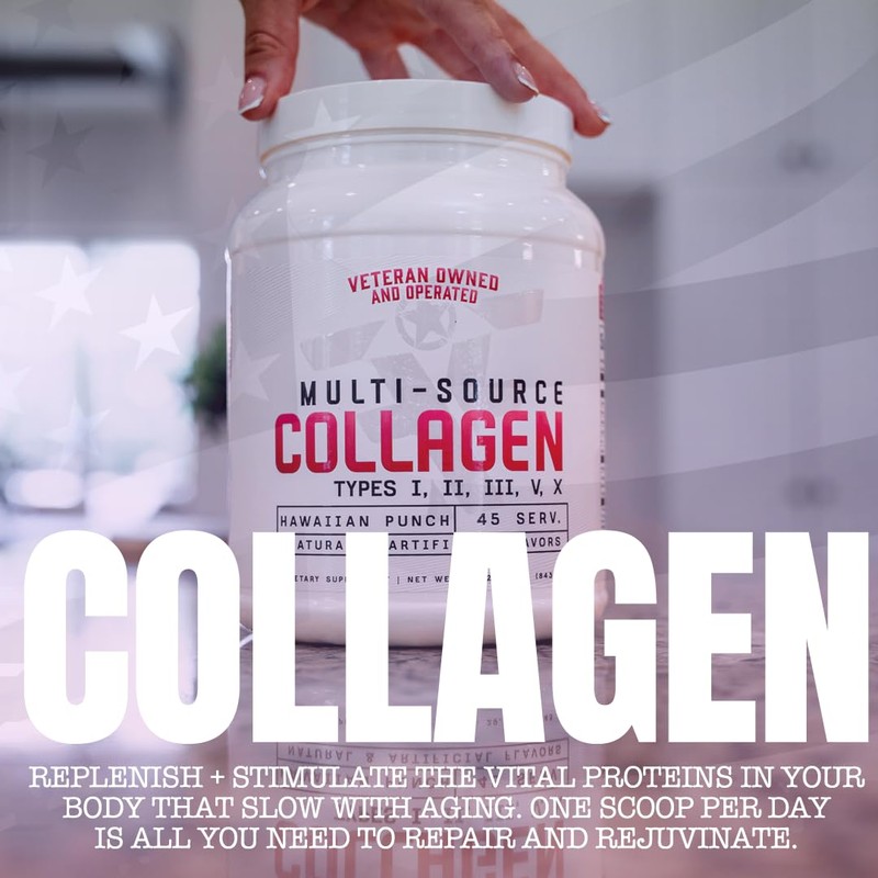 FRONTLINE FORMULATIONS Multi-Source Collagen, Promotes Hair, Skin and Nail Health