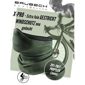 BRUBECK X-Pro KM10430 Half Balaclava for Men and Women, Temperature-Regulating, Face Mask, Functional Clothing, Breathable, s-m