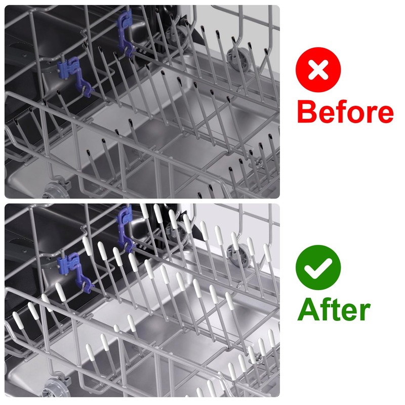 OIIKI 150 PCS Dishwasher Rack Repair, 1 Inch Dishwasher Rack