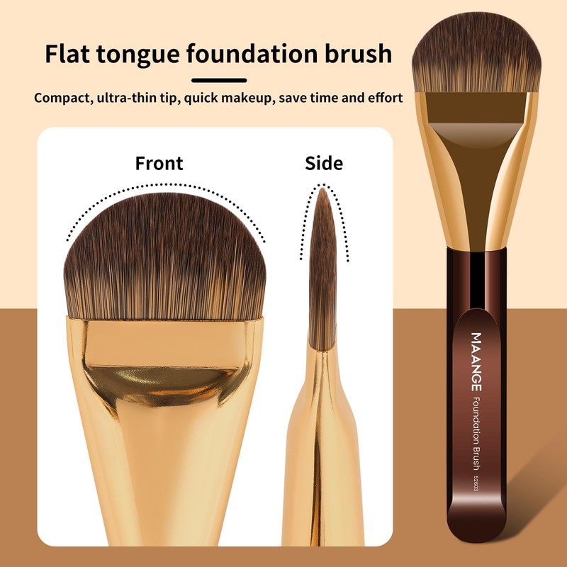 MAANGE 5 PCS Foundation Makeup Brush Set Double-ended Kabuki Mask