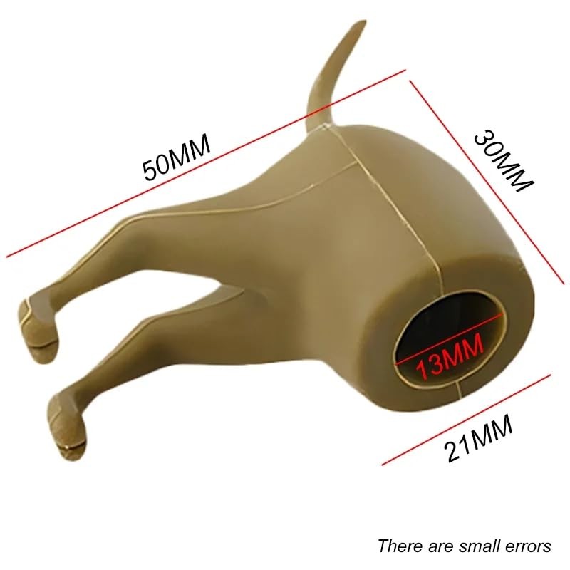 Finyoffiy 3pcs Pooping Dog Butt Toothpaste Topper Funny Toothpaste Dispenser