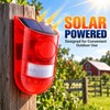 Solar Motion Sensor Alarm for Outdoor Security – 129dB Siren
