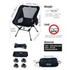 iClimb Ultralight Compact Camping Folding Beach Chair with Anti-Sinking Large