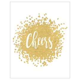 Caspari Cheers! Gift Enclosure Cards - 4 Mini Cards & Envelopes