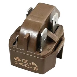 8EA14C-3 Refrigerator PTC Starter Relay Replacement for GE WR55X22042 Vissani Danby EdgeStar Summit Whirl-Pool Haier Igloo Magic Chef Compressor Relay - QP2-4R7 (3 Pin)