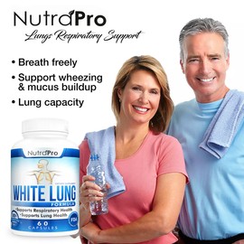 White Lung by NutraPro Lung Cleanse & Detox Respiratory Health Supplement 60Cap 92617963397
