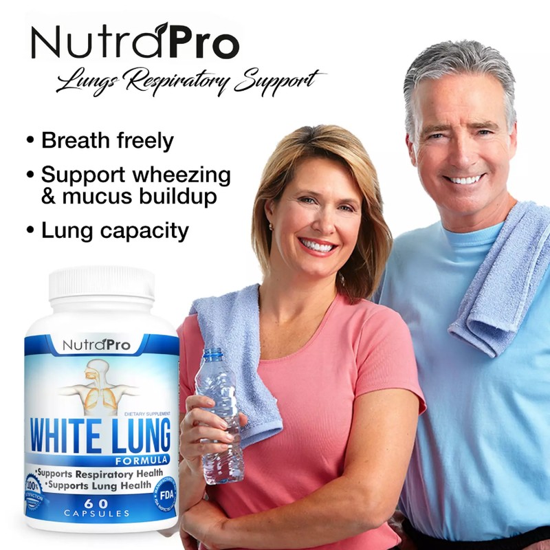 White Lung by NutraPro Lung Cleanse & Detox Respiratory Health