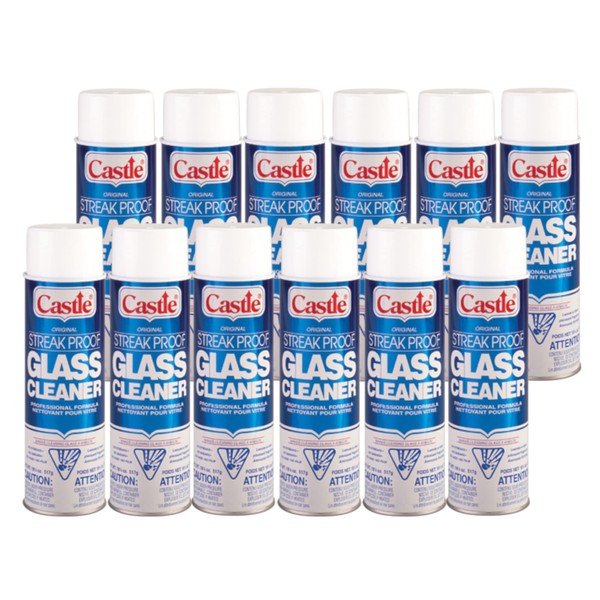 Castle C2003 Streak Proof Glass Cleaner, 12-Pack (Case)