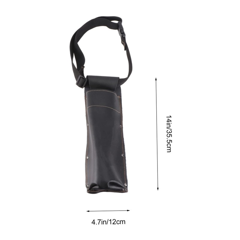 OATIPHO 1pc Scalding Welding Rod Storage Bag Cattle Leather Holder
