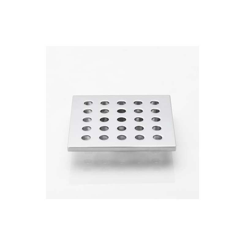 HOLGE 3.75 Inch Square Shower Drain Cover 95MM Floor Drain
