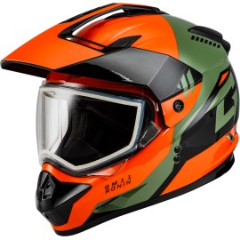GMAX A11151186 GM-11 RONIN HELMET ORANGE/GREEN/B