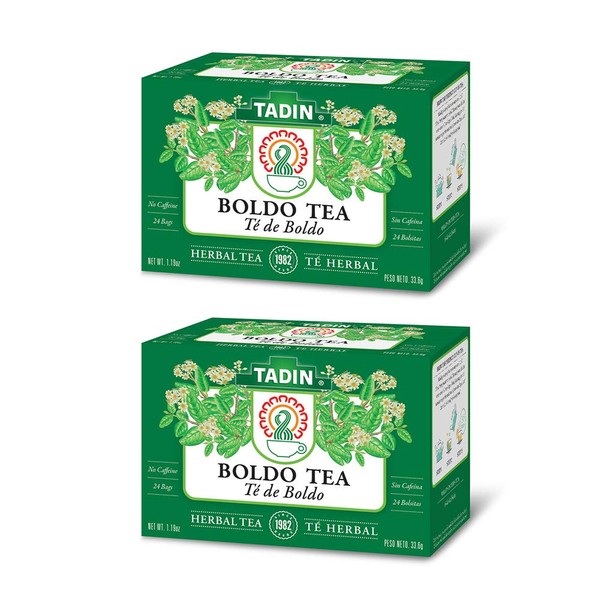 Tadin Boldo Herbal Tea (24 Teabags) (Pack of 2)
