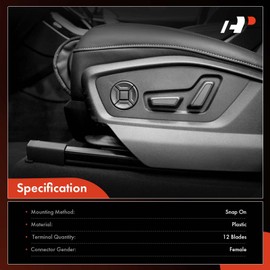 A-Premium Power Seat Adjuster Switch Compatible with Ford F-150, F-150 Heritage, F-250 F-350 F-450 F-550 Super Duty, Explorer, Taurus, Expedition, Thunderbird & Lincoln Navigator & Mercury Mountaineer