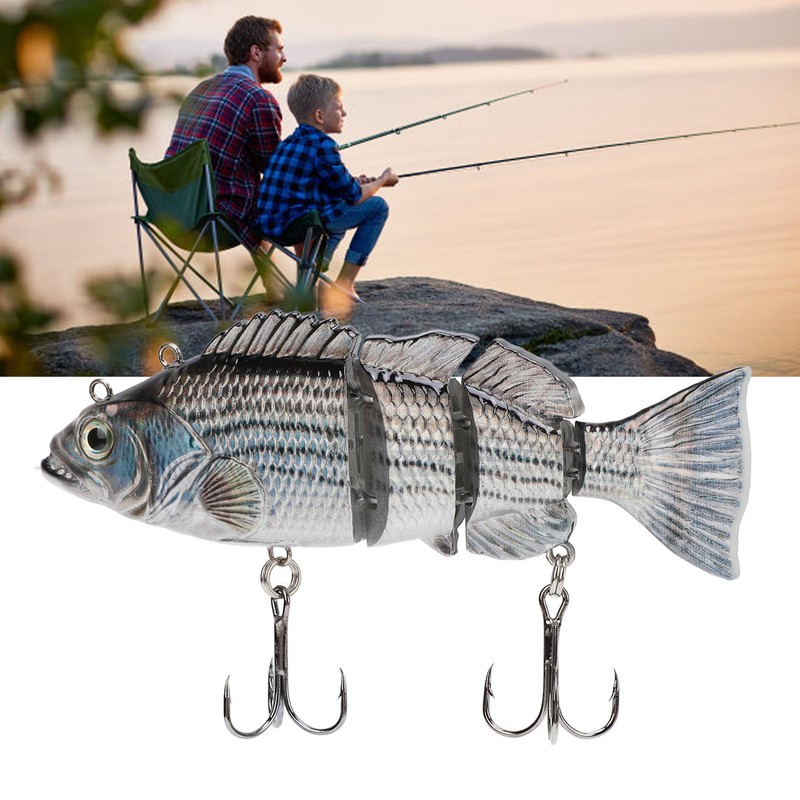Robotic Swimming Fishing Lure Self Swimming Electronic Fishing Bait USB
