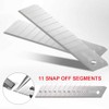 30Pcs 18mm Utility Knife Replacement Snap off Blades 60 Degree，Blades
