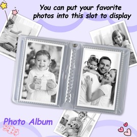 Kids Photo Album for Instant Camera, Photocard Binder, Gifts for 4 5 6 7 8 9 10 Year Old Girls
