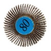 10Pcs Sanding Sandpaper Flap Wheel Disc 80# Grit for Dremel
