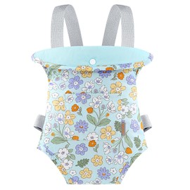 GAGAKU Baby Doll Carrier for Kids, Reborn Dolls Carrier Accessoreis with Adjustable Straps, Toy Soft Carriers for Toddlers & Girls - Green