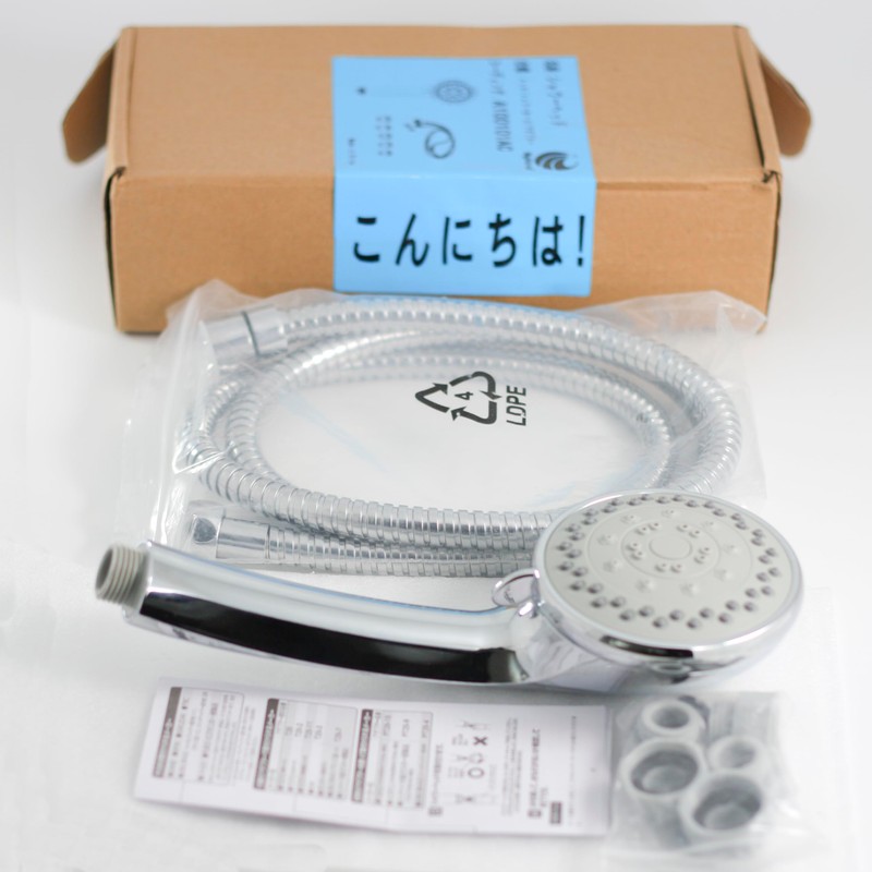 Mythtrail シャワーヘッド シャワーホース アダプター付き 高水圧 マイクロ ナノバブル シャワーヘッド. シャワーホース ナノバブル