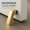 Mega Handles Curved Floor Door Stopper, Quickly Installed Wall Protector,