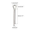 sourcing map Split Cotter Pin, 6mm x 45mm Stainless Steel