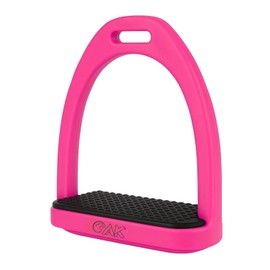 AK Baspro Horse Plastic Stirrup High Strength Durable Quality Plastic Riding Stirrups, Safety Stirrups Equestrian Stirrups Treads with Non-slip Rubber Pad AKRS-6047-02 (Pink, 4.75'')