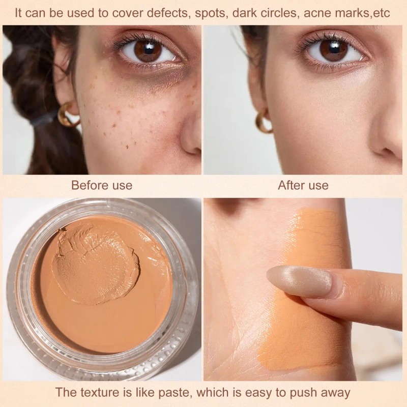 Iluminador Para Ojos, Corrector De Ojeras Fórmula Suave, 10g