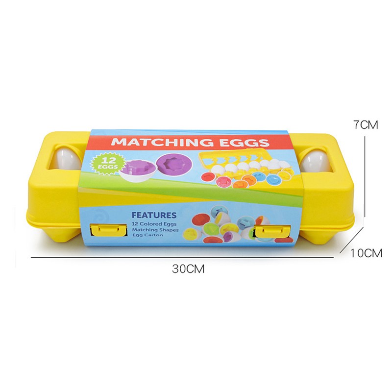 Matching Eggs Toddler Toys Color and Shape Recognition Match Toys