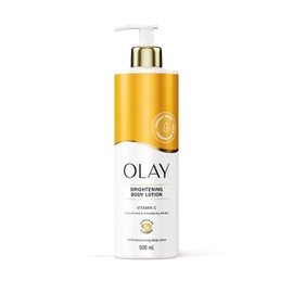 Olay Vitamin C Brightening Body Lotion, 24HR Moisturising Cream for Full Body Skin Care, Evens Skin Tone, with Vitamin C, Vitamin B5 B3, Glycerin, Smooth and Moisturised Skin, No Greasy Residue, 500ml