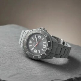 Reloj De Dama Steiner Sport Bubblegum 38mm Caratula Metálica Gris                                                                                     