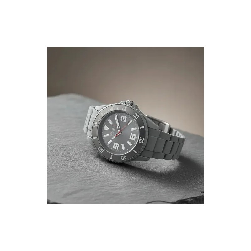 Reloj De Dama Steiner Sport Bubblegum 38mm Caratula Metálica Gris